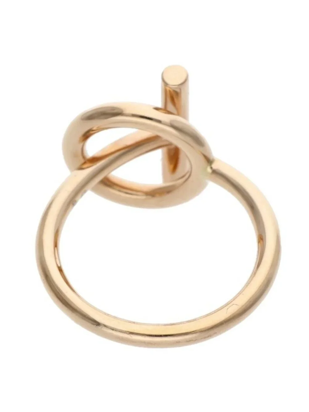 Hermes Echappee PM 18k Pink Gold Pave Diamond Ring